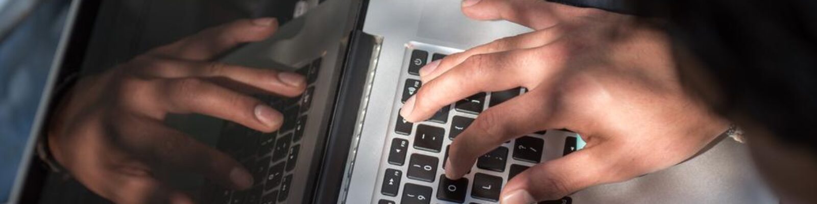 Person using laptop