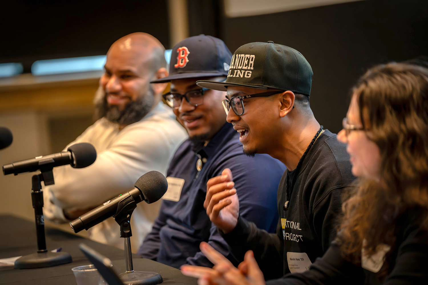 A row of panelists during the Emerson Prison Initiative conference in 2025